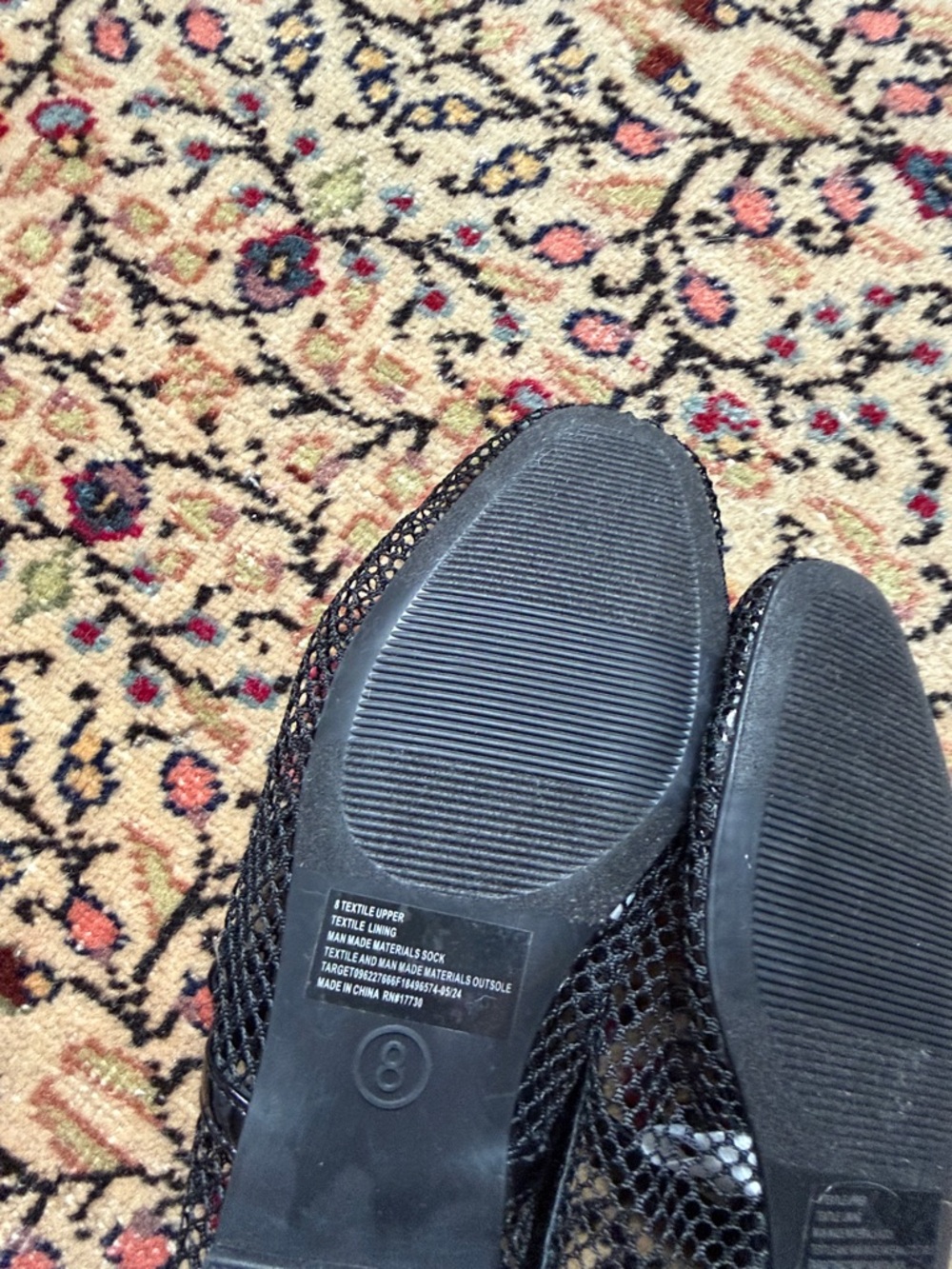 Black Mesh Mary Jane Flats - Women's Fashion Shoes A New Day Target NWT - Picture 6 of 6
